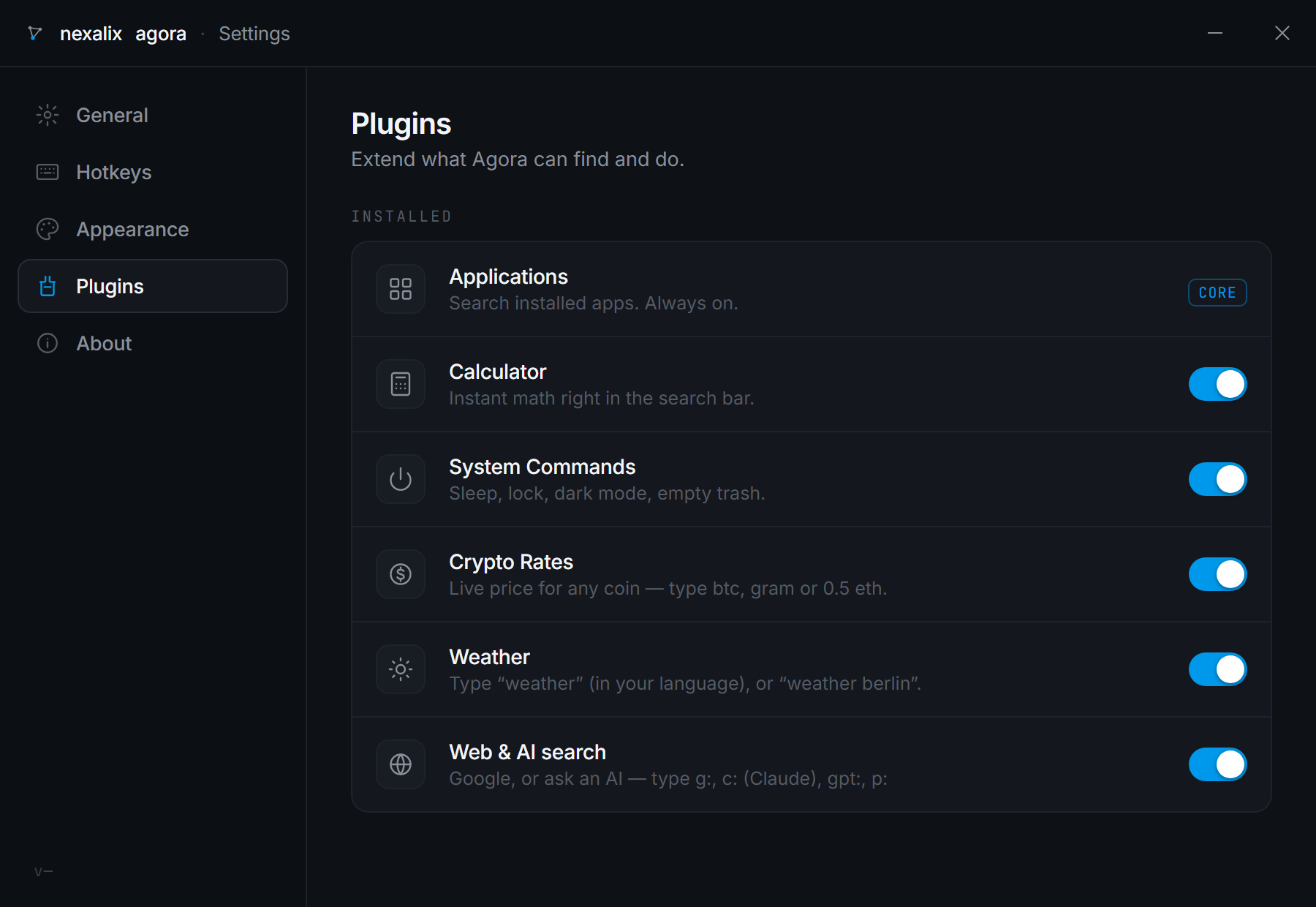 Toggle what it does